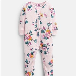 Joules Pink Marl Skelwith Babygrow